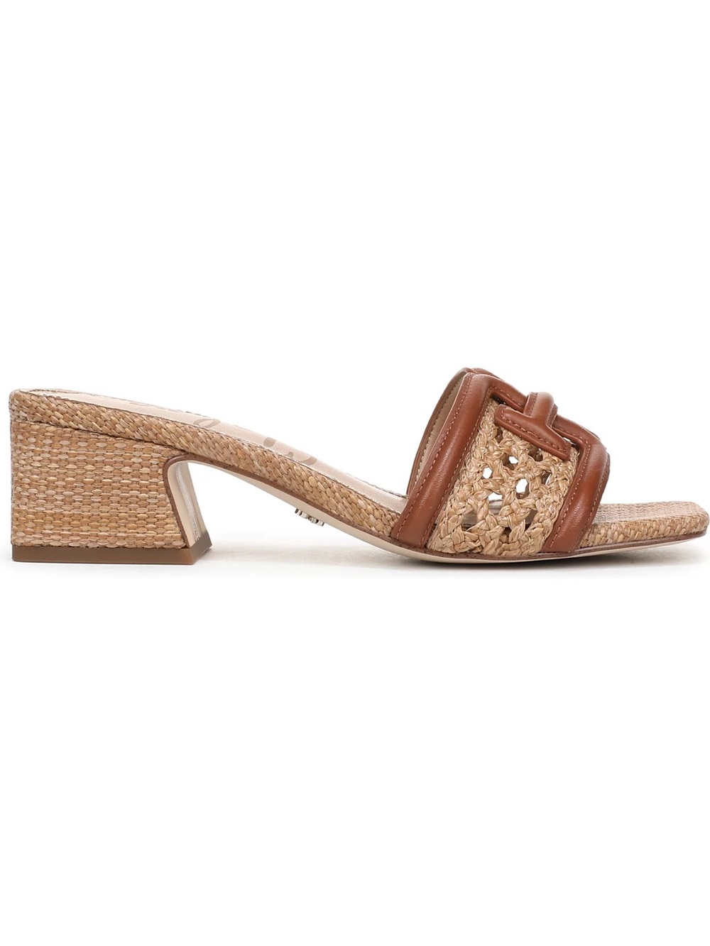 Sam Edelman Women’s Waylon Woven Block-Heel Slide Sandals - Picture 2 of 14